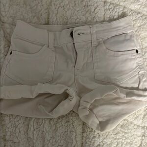 Girls White Jean Shorts
